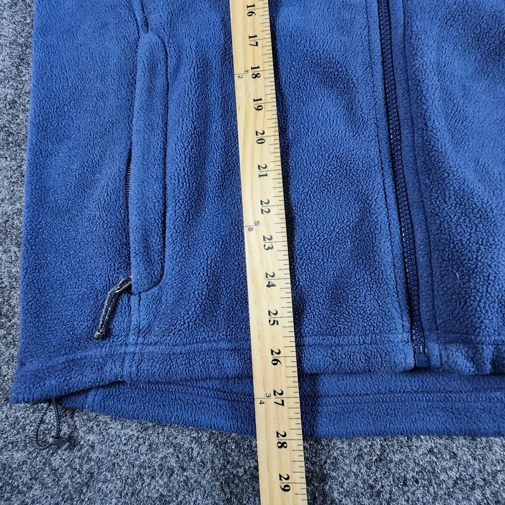 The North Face Jacket Men's M Blue Fleece Full Zip Outdoor‎ Hiking Coat